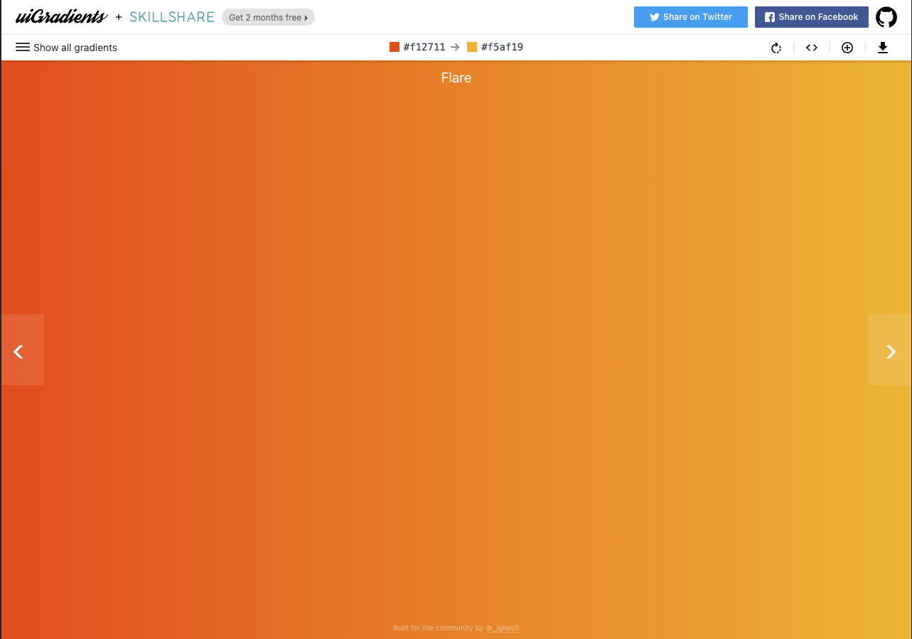 UI Gradients screenshot